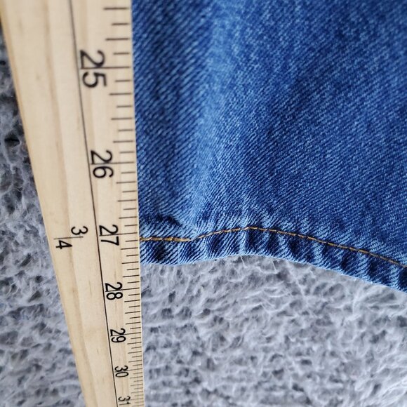 Levis Jeans Mens Size 40x30 Blue 505 Original Fit Straight Leg Denim - Picture 7 of 12